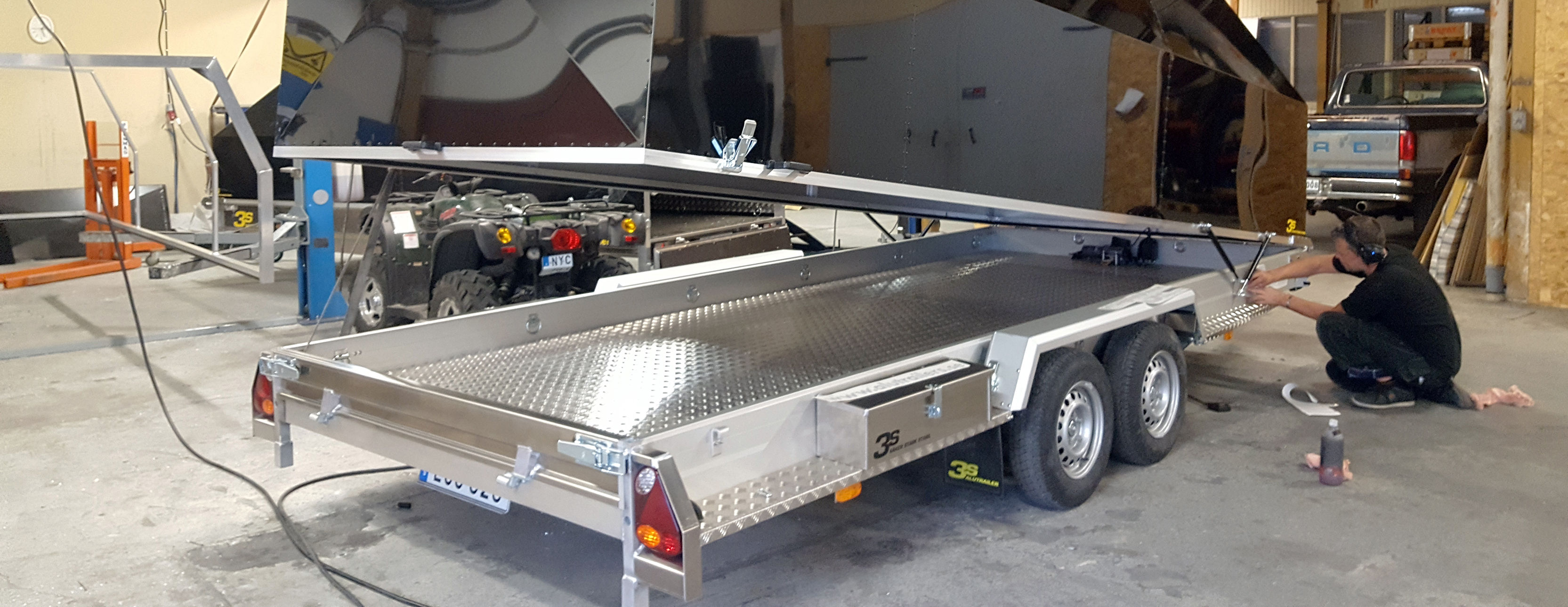 3s Alutrailers Svensktillverkade aluminiumsläp